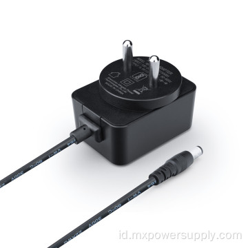 Adaptor daya yang disetujui bis 12 volt 1 amp